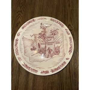 Olympia's First 100 Years 1850 - 1950 Centennial Plate Vernon Kilns